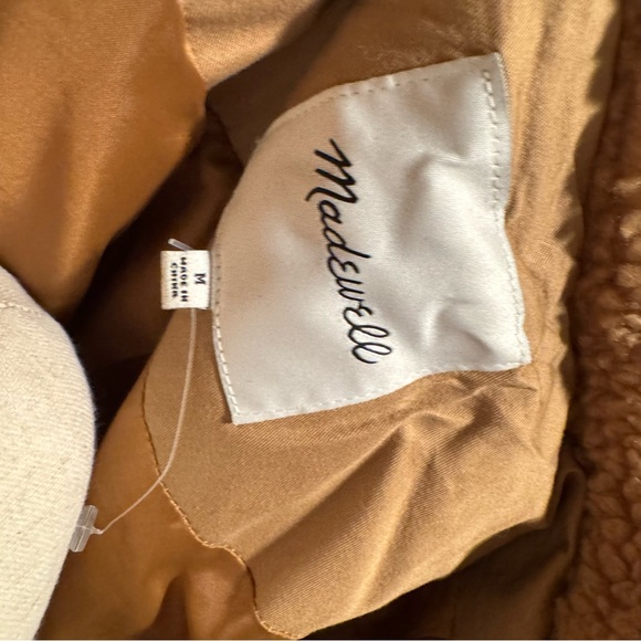Madewell Sherpa Portland Jacket in Distant Sand Melange - Picture 11 of 11